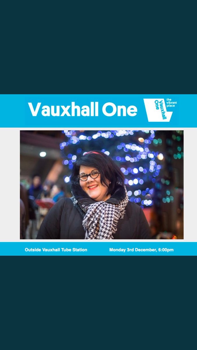 lovevaux's tweet image. From 6pm tomorrow London's Night Czar @amylame will turn on the @VauxhAllOne #ChristmasTreeLights, followed by a performance from the amazing West End Musical Choir @whbeat outside the tube

This will kick off a week of musical performances in front of Vauxhall's Christmas tree.
