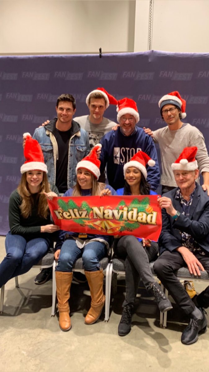 Getting in the Christmas spirit @HVFFSanJose 🎅

@CavanaghTom @RobbieAmell @dpanabaker @HartleySawyer @candicepatton #VictorGarber 

Via dpanabaker (IG Story)
