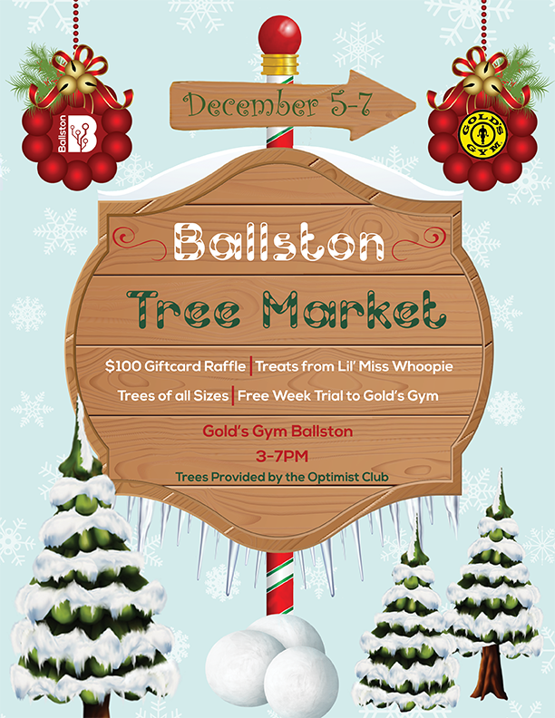 The Holiday Tree Market starts this Wednesday at <a href="/GoldsGym/">Gold's Gym</a> #Ballston! Stop by to get your #holiday centerpiece and sweets and treats from <a href="/LilMissWhoopie/">Little Miss Whoopie</a>. We'll be there Dec. 5-7, 3-7pm!
