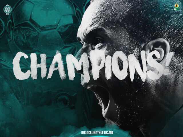 Raja Club Athletic on X: WE ARE THE #CHAMPIONS 🏆💪 نحن الأبطال #CAFCC2018  ⚽️💚  / X