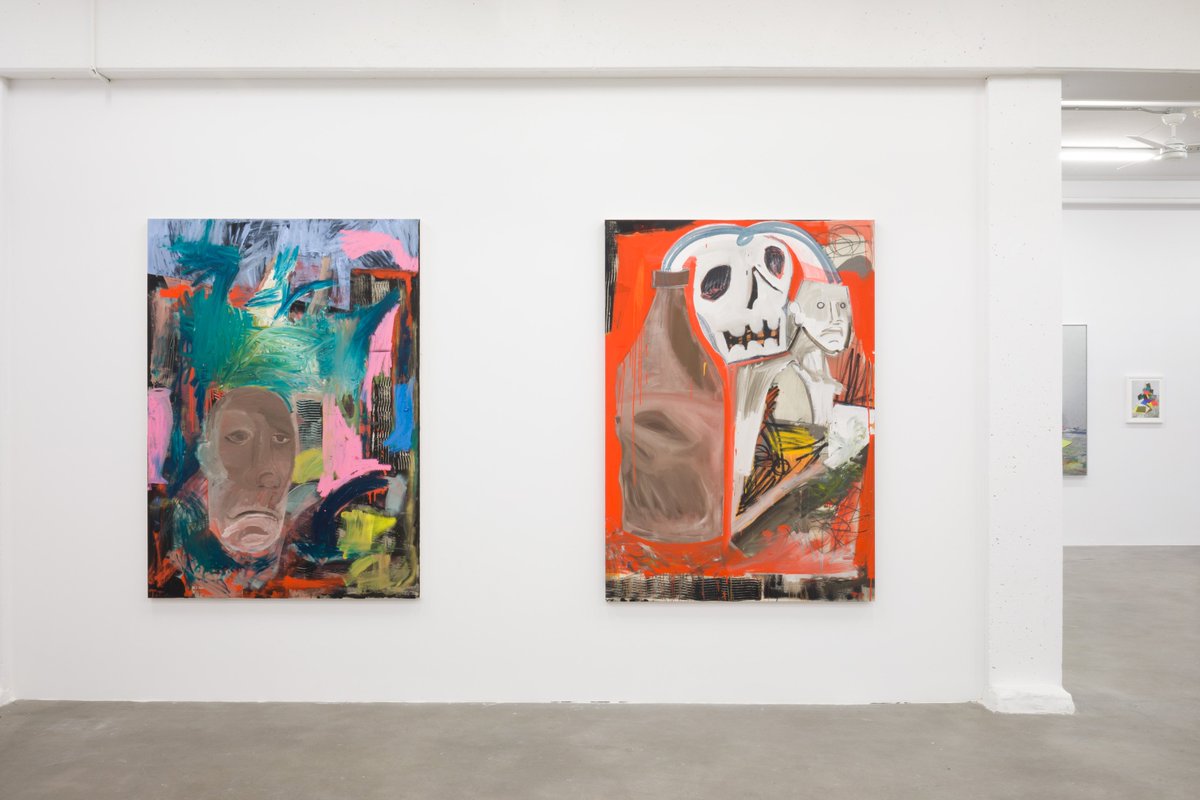 BurrardArts's tweet photo. #TylerToews' signature style blends expressive abstraction with recognizable icons and symbols, such as faces, skulls, bottles, and crowns. 

See his #BAFGallery solo show, 'He who marches out of step hears another drum', at 258 East First Avenue until Saturday, December 15th. https://t.co/EUWGcj8ri0