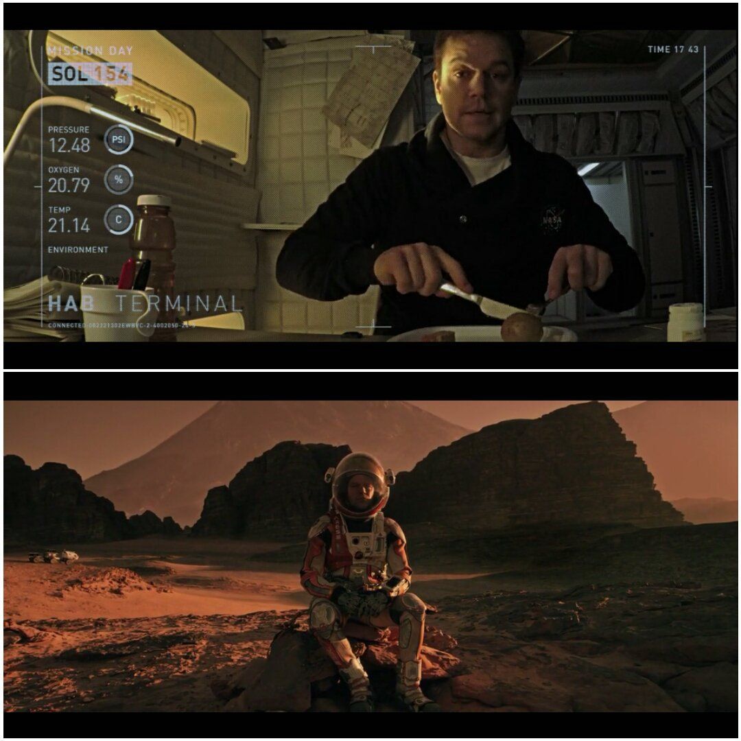 Mark Watney: It has been seven days since I ran out of ketchup​. #TheMartian