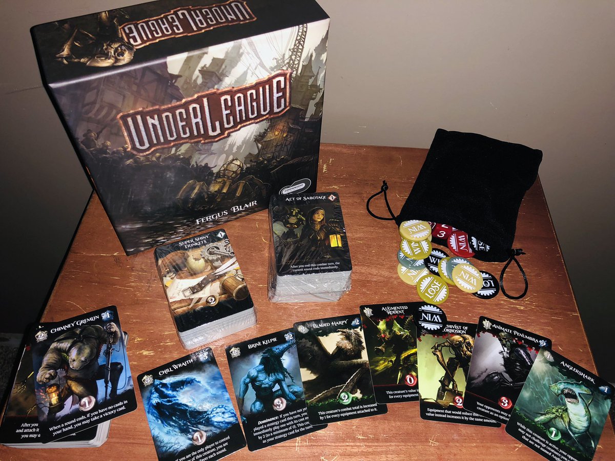 livingcardsmtg's tweet image. Last year I created an animated intro to the Kickstarter for @CogwrightGames Underleague. So proud to have been part of bringing this awesome game to life, can’t wait to play. Many congratulations to the creator, Fergus Blair!