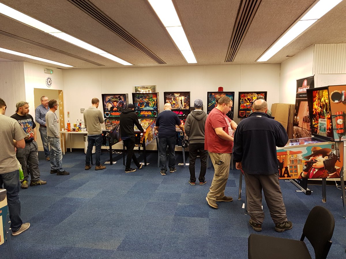 TeamPinball's tweet image. Great #pinball day for the 2nd South West League meetup at @TeamPinball HQ! 
Thanks to everyone for coming over!