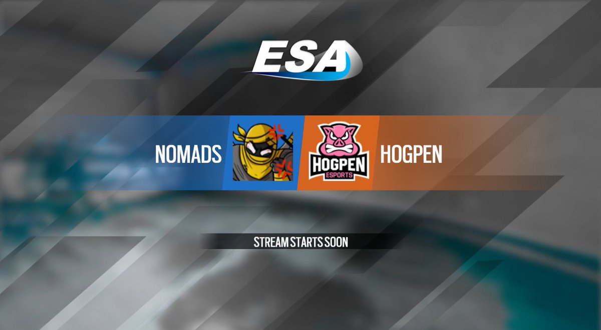 ESASiege's tweet photo. We will be live with @NomadsGG Academy vs @TeamHogPen for the Rival to Contender Relegation match at 8PM!

https://t.co/SP4iYQIdQ2 https://t.co/VFvz3NapKT