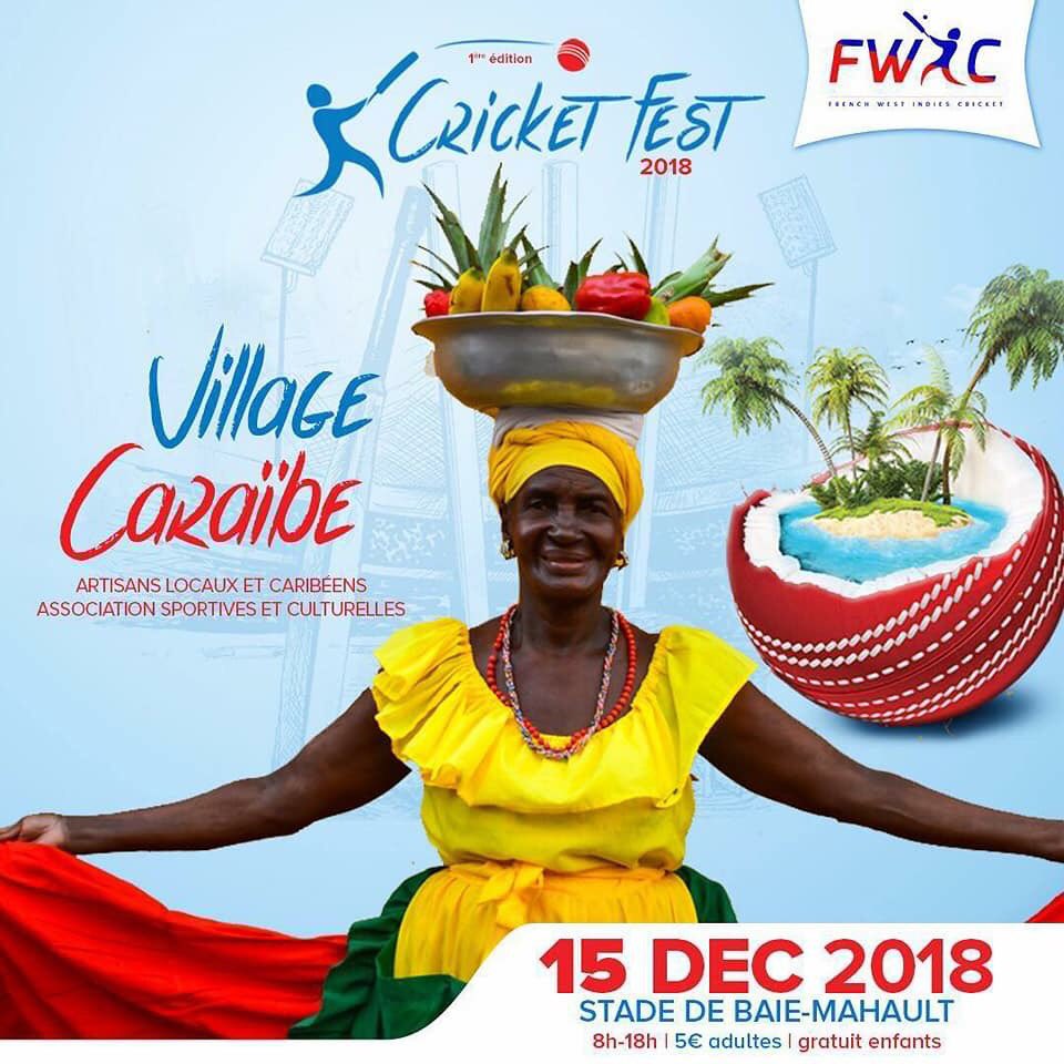 🌴VILLAGE CARIBÉEN 🌴
. 🎪🎭 .
🎟 : 5€ Adultes / Gratuit enfants .
VINI VWÈ SA ! 💛
WATCH AND ENJOY ! 💛
.
.<a href="/fwic97/">FWIC97🇫🇷🏏</a> 
#Guadeloupe #CricketFest #VillageCaribéen #Fwic #OneCaribean #Cricket #Artisanat #Local #Sport