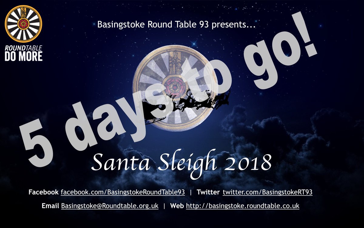 BasingstokeRT93's tweet photo. 5 days to go until #Santa and his Elves commence their #SantaSleigh tour of #Basingstoke - Full details of all the routes can be found at https://t.co/HtJ53ke3CX https://t.co/dD4RYsQeXn