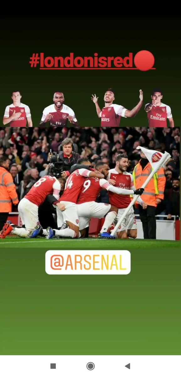 IamAbster's tweet photo. @Arsenal @arsenalfans @arsenalmania @LacazetteAlex @Aubameyang7 @LTorreira34 
London is RED with Spur's blood...awesome game #Gunner4Ever https://t.co/3zQZ1qnnvf