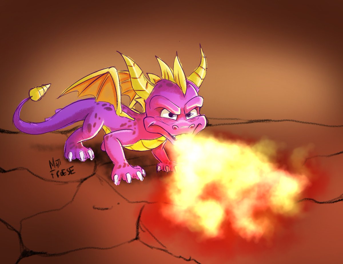 Paincaked's tweet image. 547 - A quick Spyro sketch that I ended up getting a little carried away with haha #spyroReigintedTrilogy