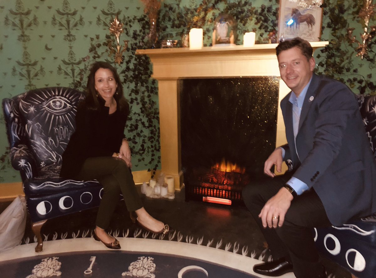 davidfholt's tweet photo. The Holts checked out @FactoryObscura, which is at 1522 S. Robinson through December 21st, and then will be landing permanently at the Womb! https://t.co/SaTCjlMdSW