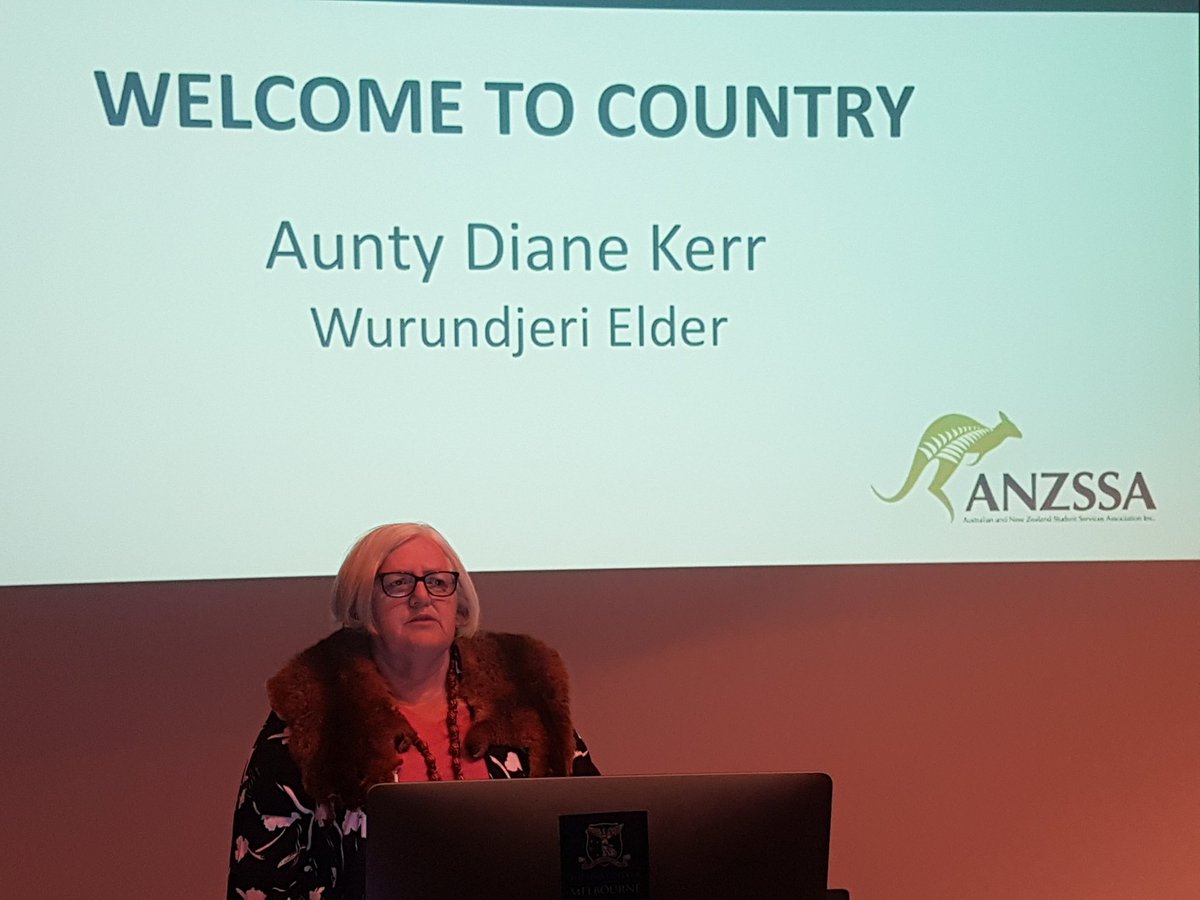 karendavis1111's tweet photo. Aunty Di's welcome to country. We need to partner &amp; look after each other. #anzssa2018 https://t.co/GbILCKztTl
