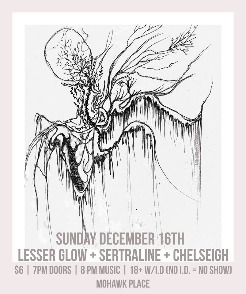 Two weeks out!  <a href="/mohawkplace/">Mohawk Place</a> in #Buffalo with <a href="/SERTRALINENY/">Sertraline</a> and #Chelseigh.  Poster by #SludgeCandyArt.  #heavymusic #metalshow #metalband #tour #sludge #doom #forgetyourfuture