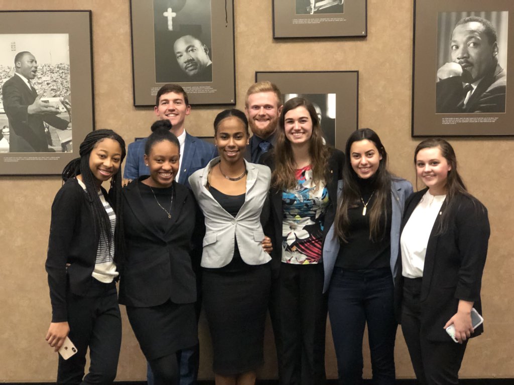 WMUPCT's tweet photo. 💛Say hello to the newest members of Phi Chi Theta Epsilon Gamma! Congratulations to the fall ‘18 class and welcome to the family! 💜(not pictured: Amber Stoneburner) https://t.co/MvcIgW5EHg