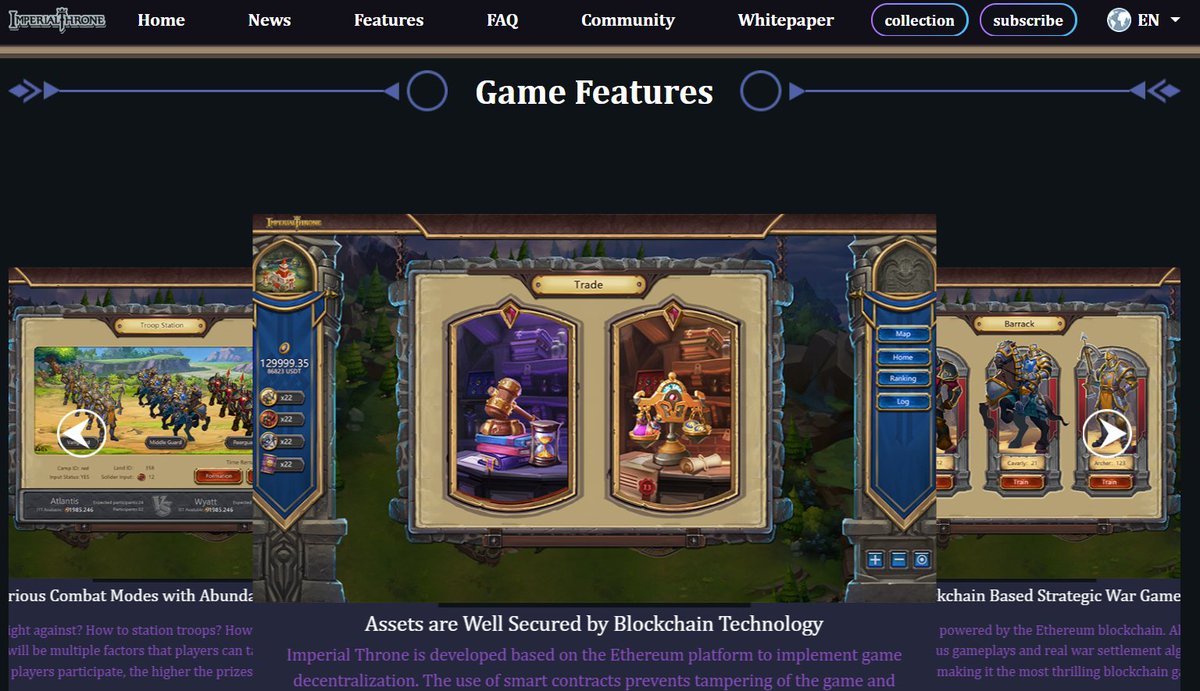 <a href="/ImperialThrone_/">test 001</a> is the first multi-player strategic war game based on the public blockchain. The #PreSale of it will begin in 50 mins~~

Official website: ithrone.io/#/
Check it here right away~~

#ImperialThrone #blockchaingames  #StrategicWarGame #GAEX