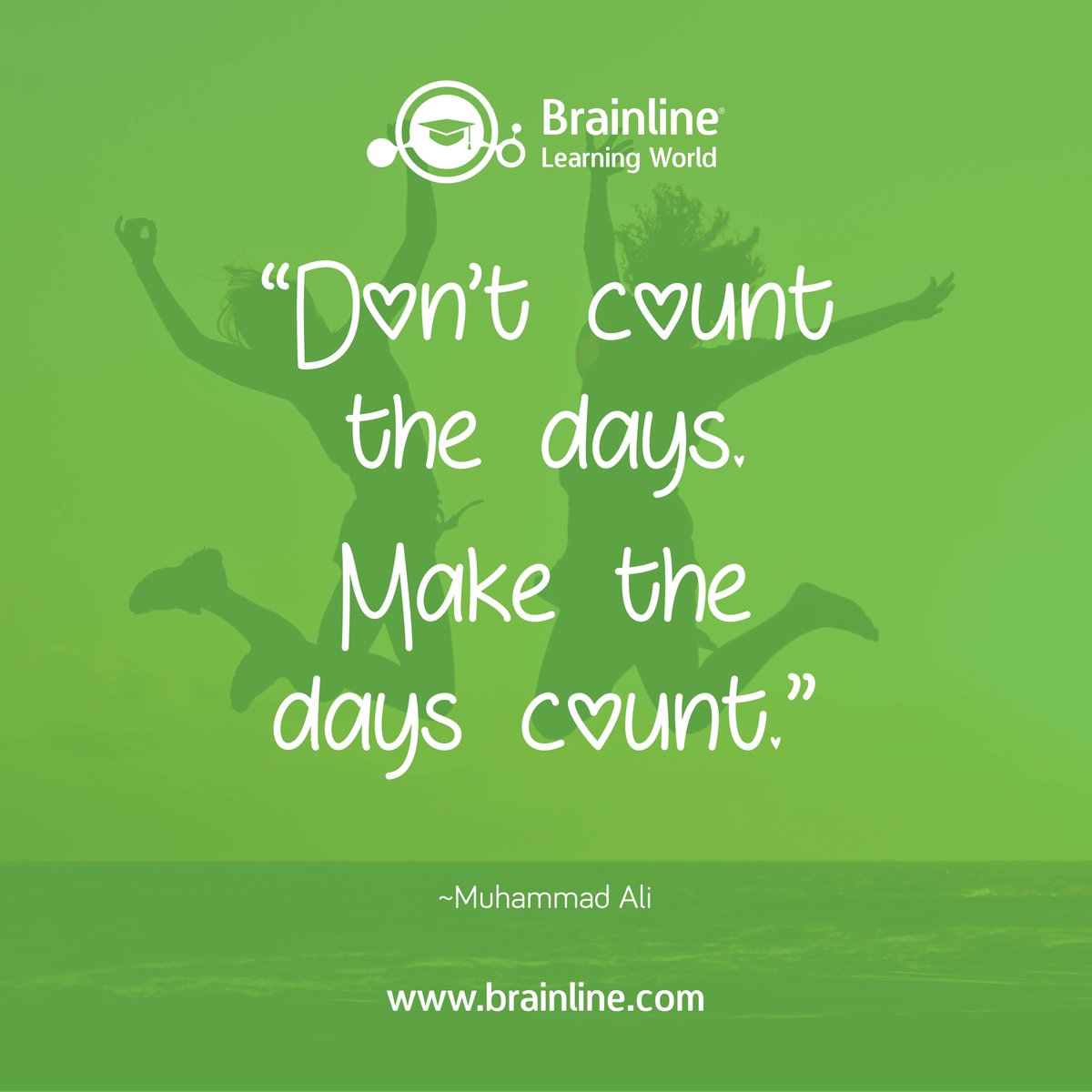 myBrainline's tweet photo. โDonโt count the days. Make the days count.โ
~Muhammad Ali
#MondayMotivation #Quote #Gratitude #Brainline #Breinlyn https://t.co/KIeJMjrMu8
