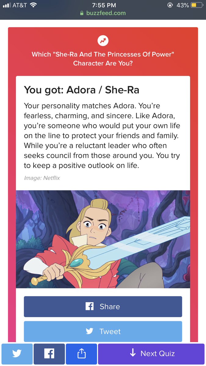 Carly On Twitter I Took Two Different Quizzes And Got Adora