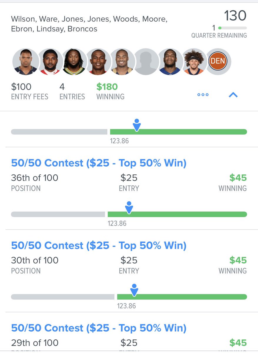 LRhymus's tweet photo. Put in what you want to win. Subbed to @GuruEliteDFS 6 weeks ago. So far, I’m 5-1 in cash thanks to @Jeff_Mans. Cash games are where it’s at. #elitemafia #TrustTheProcess https://t.co/TRdE0ucAbN