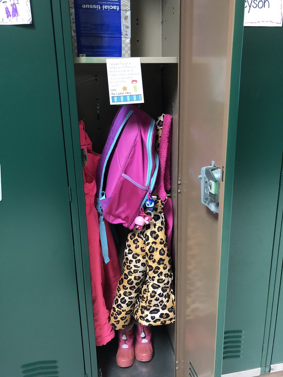 MrsOlsonMES's tweet image. The Locker Fairy left a special note for this organized 1st grader! #theMESway #AVIDelementary