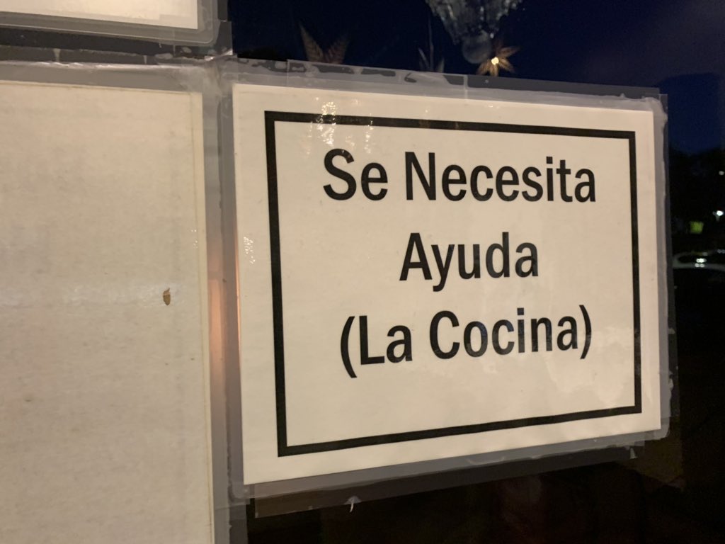 love how at the korean bbq spot down the street, they asking for help....in spanish lol https://t.co/2n2qz9vVqq