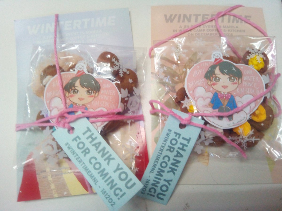 keilamin501's tweet photo. Let me start my morning with the freebies I got yesterday from #WintertimeMNL thank you for the fun event yesterday! πππ
Are you excited on Jin's birthday tomorrow? Are you ready? π https://t.co/f4b9UhSgfw