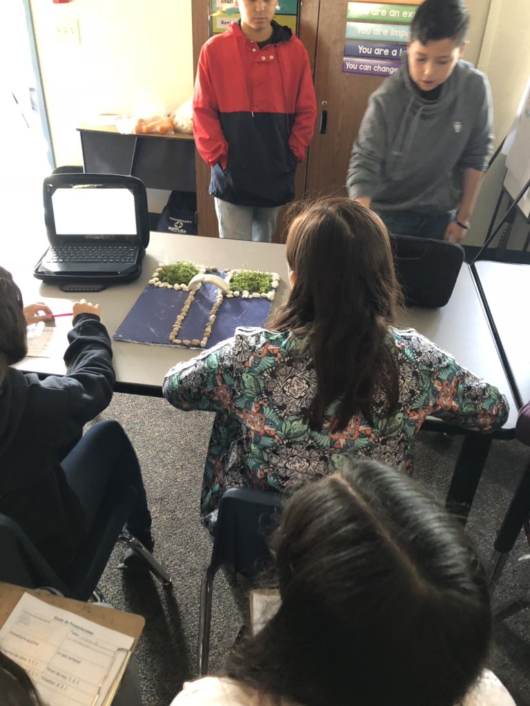 MsMacias08's tweet photo. Proud of all my 6th grade Ss as they presented their “Sistema de irrigación” projects to Ms. Ortiz 8th grade class! Here are some of the highlights. Excellent work and teamwork. Go Room 34! #collaborationpaysoff @RioRealSchool https://t.co/NmGqlCUiGd