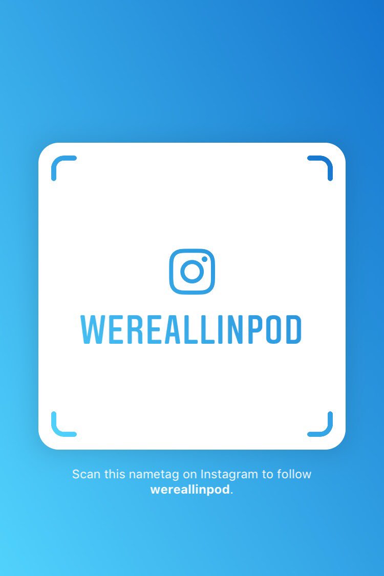 WereAllInPod's tweet image. Hey everyone, we are officially on Instagram! Give us a follow @wereallinpod !

#podcast #instagram