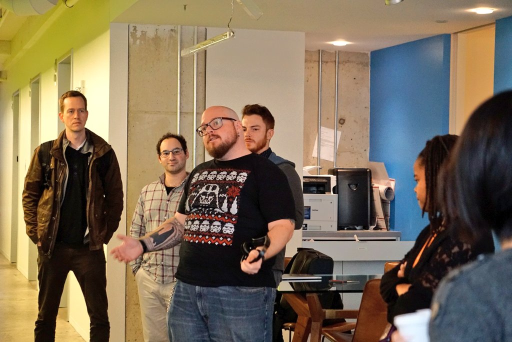 dccodecoffee's tweet image. Pics from today&apos;s DC #codeandcoffee 2.98 hosted by @ArcadiaPower #dctech
