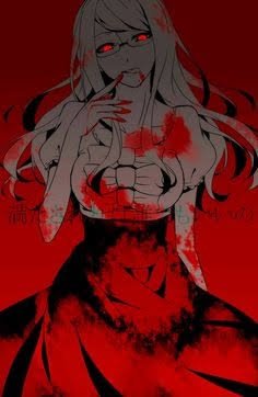 ❝ Mmm~ so delicious~ ❞

Rize is standing amongst at least a dozen bodies which she recently ate from. She didn't want to let one go to waste, she would even lick the blood from her hand before she left