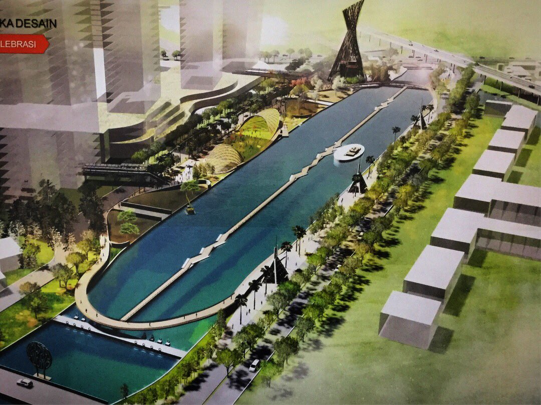 WARGA KOTA BEKASI. Ini desain akhir penataan Kali Malang di zona 1. Ada 4 zona yang direncanakan. Doakan semoga urusan kita dipermudah Allah SWT. Hatur Nuhun.