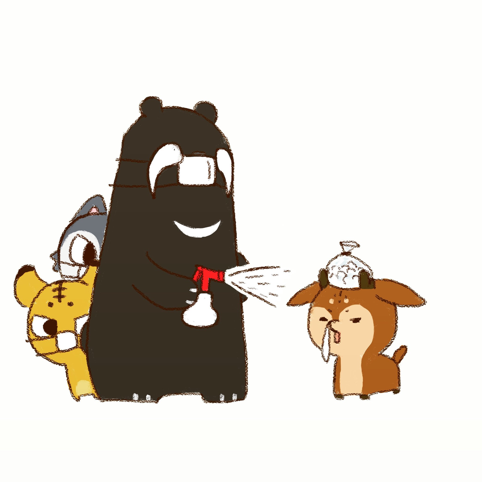啊 動物 Pa Twitter 天涼感冒囉 風邪 Got A Cold Gotacold Cold Winter Sneeze Cute nimals Animal Drawing Cg Computergraphic Illustration Manga Character Gallary イラスト スケッチ イラストレーター 風邪 引く 冬 寒い日 寒い 消毒