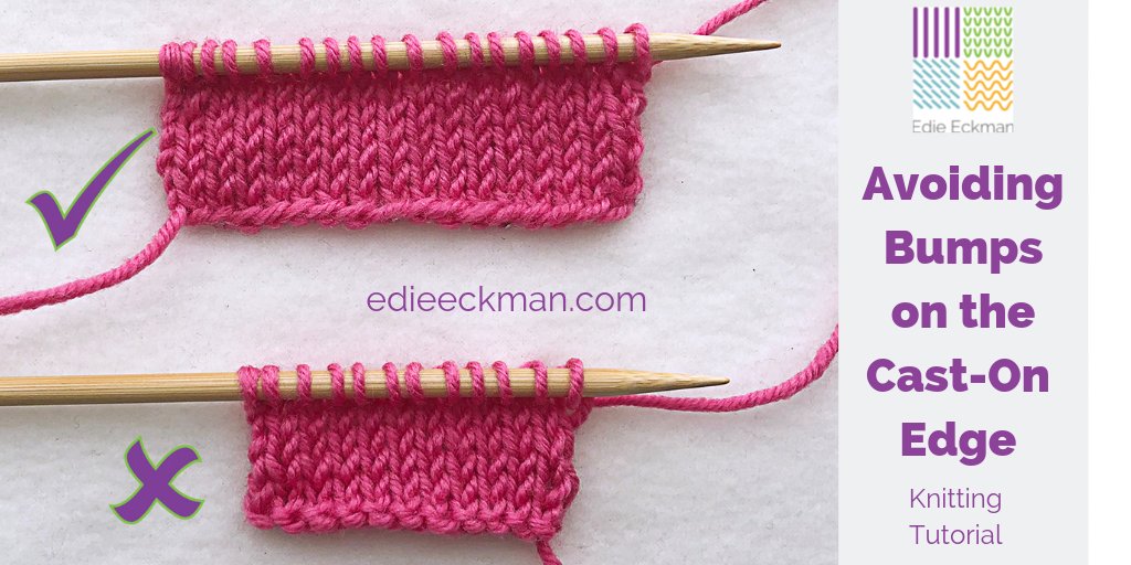 Hate bumps along the cast-on edge of your knitting? So do I! This video teaches you how to avoid those bumps, based on the cast-on that you use. youtube.com/edieeckman
