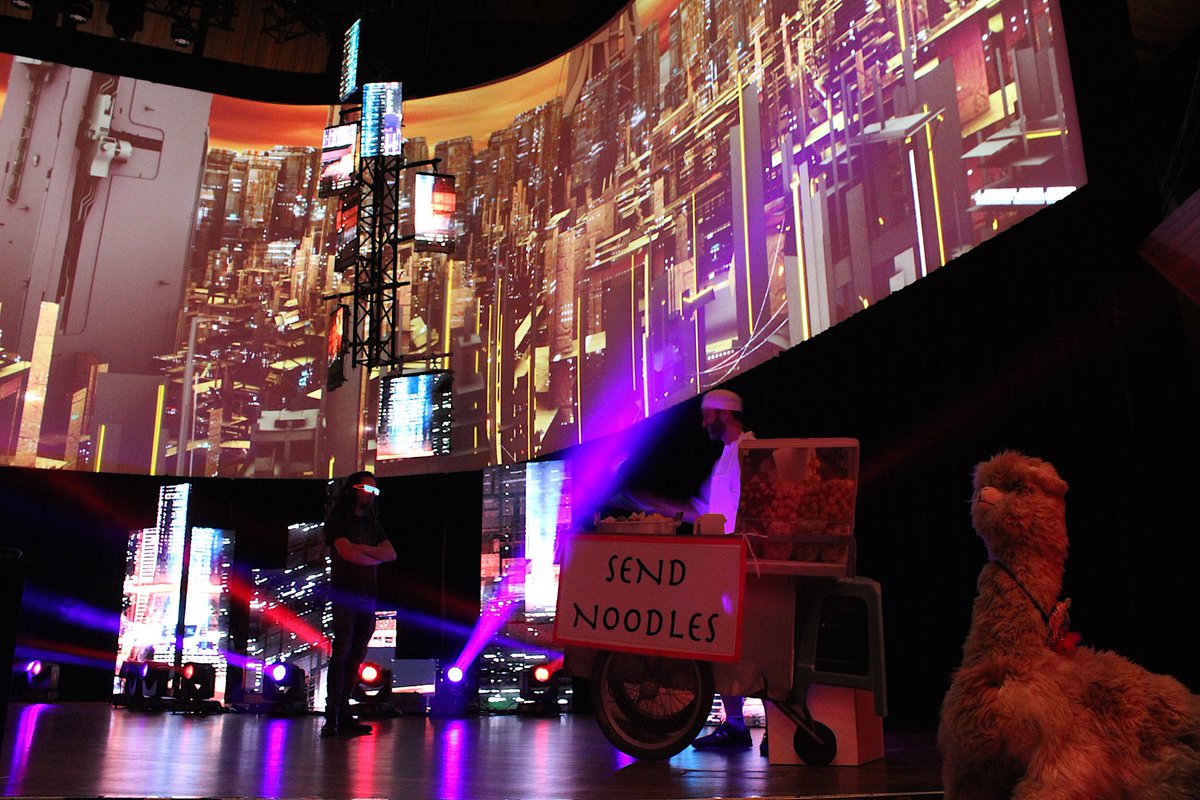 Behind The @Kiwicon, Part whatever we're up to. Script for the opening of K2038... (some argued that <a href="/bogan/">bogan</a> was unfairly typecast, but y'know he was the only one that didn't have to buy a costume...) 

#sendnoodles

docs.google.com/document/d/1QX…