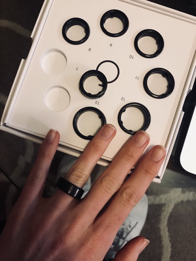 Anna Newberry on X: Just received my @ouraring sizing kit. Anyone have  recommendations for what finger would work best? Thinking ring or middle  finger. #ouraring #sleeptracker #selfquantification #healthtech #wearables  #hrv #wellness #oura #