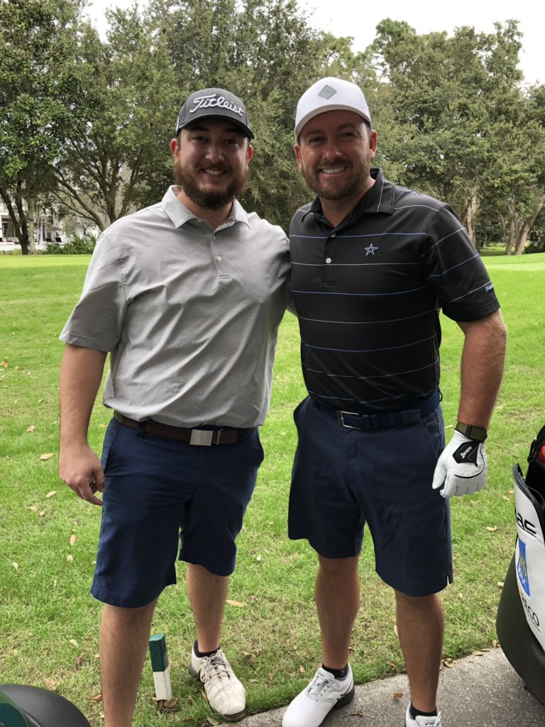 Nick_Vargo's tweet photo. @Graeme_McDowell What an incredible experience. I wasn’t sure what to expect, but every aspect was above and beyond my wildest dreams. @Graeme_McDowell, you are the man. Thank you so much for taking us out and even going to have a drink with us. Next time I’ll close the gap on those 19 strokes! https://t.co/eeIpIgeYCX