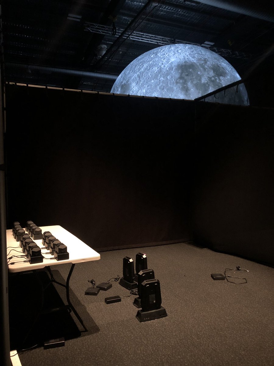 Setting up Earthlight: Lunar Hub at <a href="/scienceworks_mv/">Scienceworks</a> for Museum of the Moon! 

Phenomenal place to see content like this be available.

Open from December 17 🚀🌑