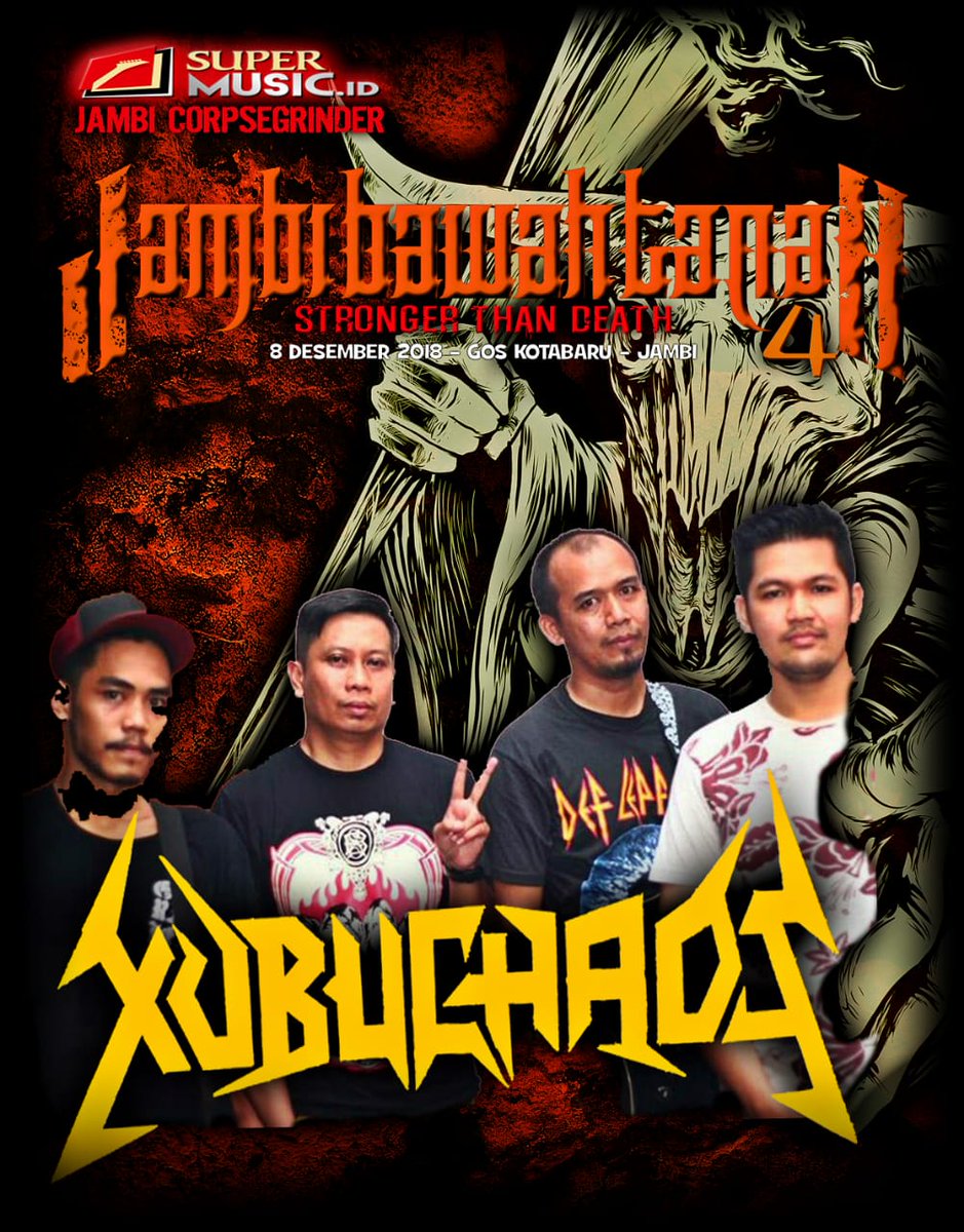 Sabtu, 8.2018 at GOS Kotabaru dalam rangkaian Jambi Bawah Tanah #4 "stronger than death" with <a href="/GrausigOfficial/">GRAUSIG</a> star 13:00 - end