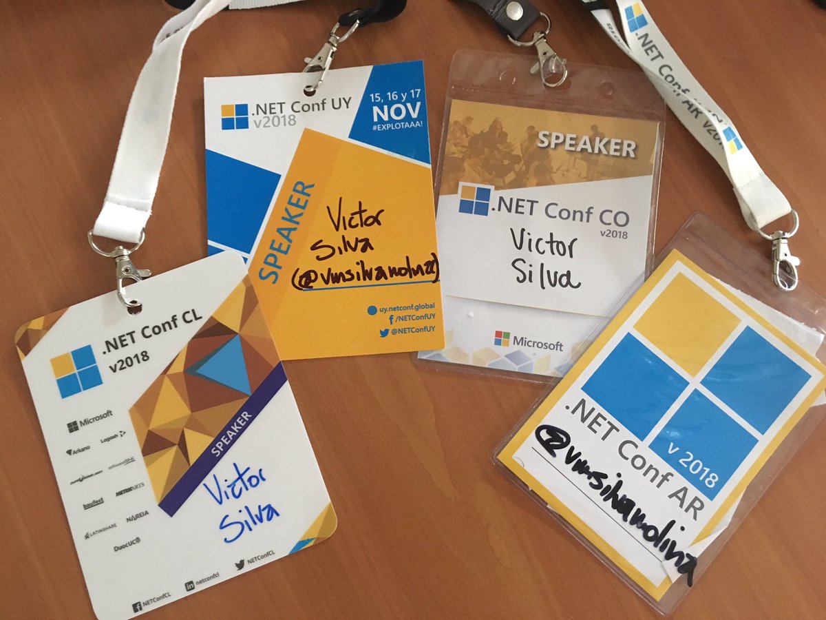 vmsilvamolina's tweet image. Súper feliz y agradecido de haber podido exponer en las 4 ediciones de @NETConfGlobal. Gracias a organizadores, colaboradores, sponsors y asistentes por generar esta enorme comunidad. Gracias a @AT_Uruguay por el apoyo. 💻🚀☁️ Cc: @NETConfAR @NETConfCO @NETConfUY @NETConfCL