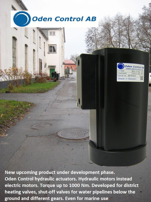 Mattiaѕ Wacntmeiѕter News New Oden Control Ab Hydraulic Actuator New Upcoming Product Under Development Oden Hydraulicactuator With Torque Up To 1000 Nm For District Heating Valves Shut Off Valves For Water