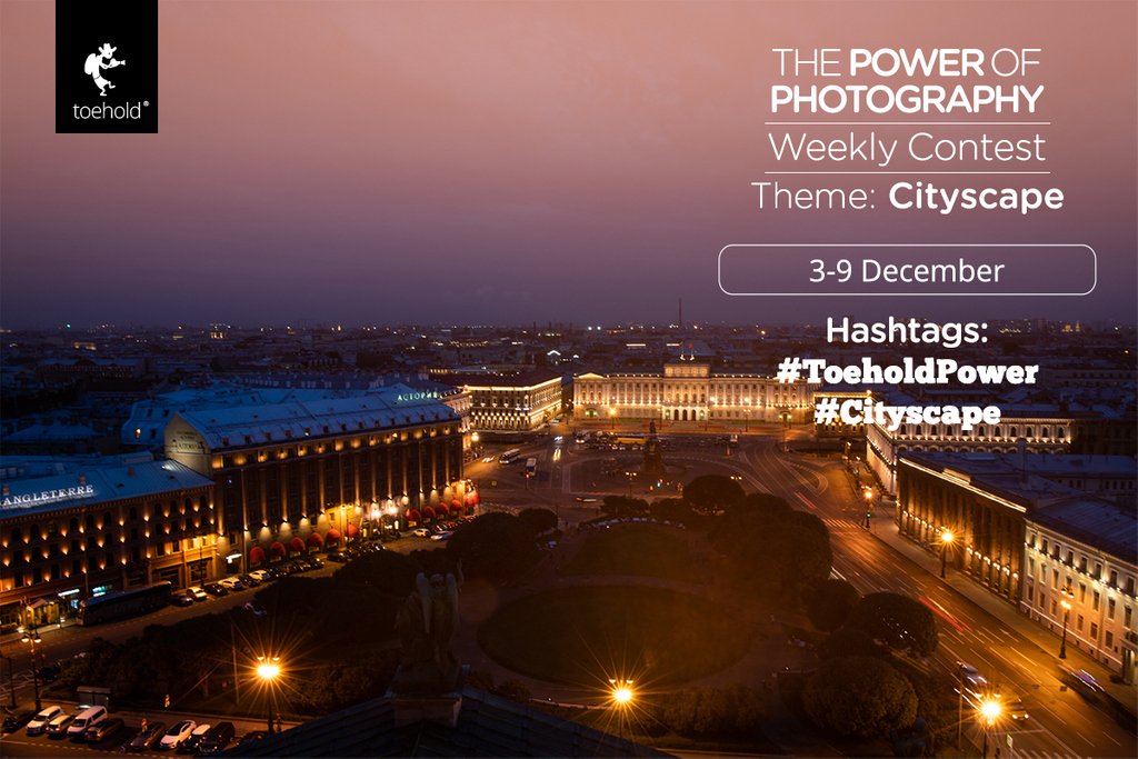 Jayanth_Sharma's tweet photo. Hello! This week's Power of #Photography Contest is here! The theme is 'Cityscapes'! The Contest is open from today, 3 December, until Sunday, 9 December.
Learn more here: https://t.co/VAlWMUqB6E
#ToeholdContests #PhotographyContests #Toehold #Cityscapes #ToeholdPower https://t.co/dEd8JCC66q