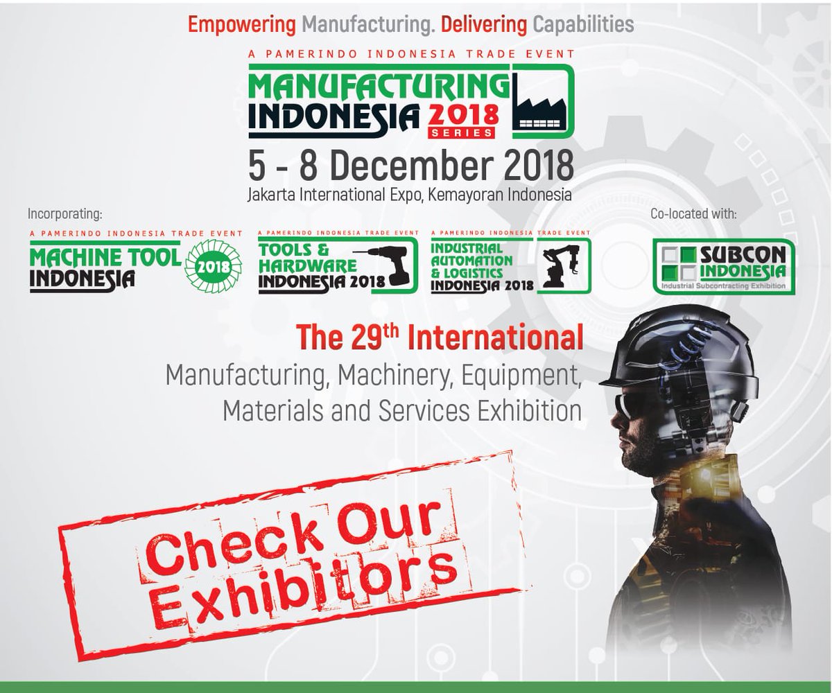 KontanNews's tweet photo. 2 days to #manufacturingID β Check out technologies on Industry 4.0 showcase at Manufacturing Indonesia 2018, the biggest industrial solutions event https://t.co/Ayoge0cZh8 Adv. https://t.co/zsSuPfTL9k
