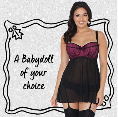 Brastop's tweet photo. On the 3rd Day of Christmas, Brastop gave to me... a Babydoll of my choice! 🎄 Fancy the chance to #WIN a Babydoll set? Tag your D-K cup bestie in a reply to this tweet and follow us! Winner picked at random tomorrow, December 4th. https://t.co/bBpuctqeoD https://t.co/iu5powTFvB