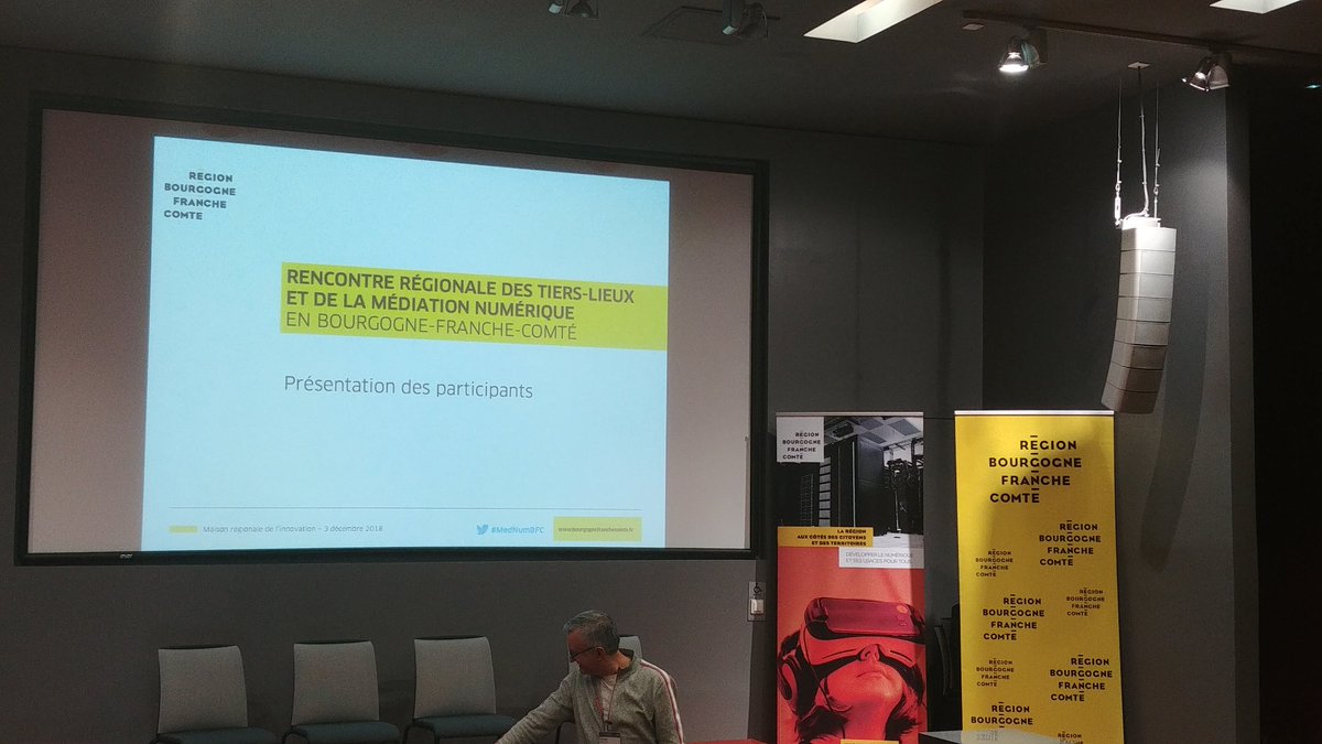 laruellen's tweet photo. Rencontre Régionale des  #tierslieux et de la  #mediation numérique. De nombreux acteurs diversifiés réunis pour porter les enjeux du numérique sur notre territoire  #BFC  #MedNumBFC https://t.co/EMJi3LByWW