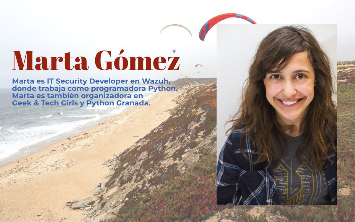 ¡Que viene <a href="/Mrs_DarkDonado/">Marta Gómez</a> !
No solo es una de las organizadoras del #PyDayGRX sino que también nos hablará de "La evolución de los dinosaurios: migrando de Python 2 a Python 3".
Además recientemente ha sido mamá de un gatete precioso llamado Kuro 😻