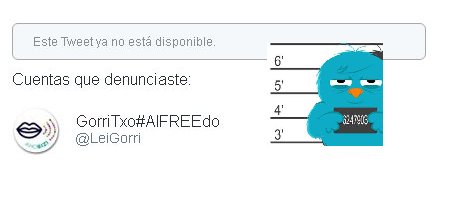 LaReportadora's tweet photo. Cuentas siervas del Régimen del 78 incumpliento las normas de Twitter y blanqueando a delincuentes y gente encarcelada por enaltecimiento del terrorismo, hablando a su vez de liberdad de expresión.
No, aquí no os vamos a permtir eso LeiGorri
#LaReportadora https://t.co/HsRJRdmxr6