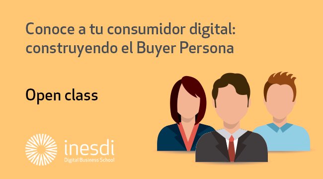 Inesdibts's tweet photo. #Openclass gratuita en el campus Inesdi en Madrid, con @LauraMontero00 ¡Apúntate antes de que se agoten las plazas! https://t.co/eYydB2sHGf 

📝 Conoce a tu consumidor digital: construyendo el Buyer Persona 
📆 Jueves, 13 de diciembre de 2018
🕖 19:00 a 20:00 h

#MarketingDigital https://t.co/nKdv2hMvKp