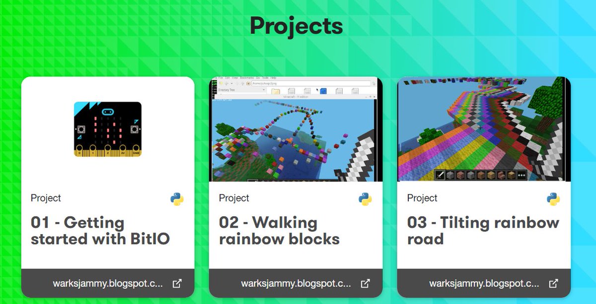 techno_edu_num's tweet photo. #bitio est une librairie #python permettant d’exécuter un programme sur un #PC/#Mac/#Linux/#RaspberryPi et interagir avec une carte #microbit⤵️
https://t.co/LtKKpSEgz3
Vous pouvez découvrir des applications autour de #minecraftedu en suivant ce lien ⤵️
https://t.co/nMbFo4JZwD https://t.co/lcTFbZLxQR