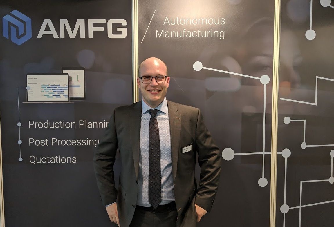 AMFG_ai's tweet image. A big thank you  to @SarahGoehrke for the excellent interview with our Head of BD, Felix Doerr, at #Formnext2018 - learn more about our vision to enable autonomous manufacturing for #3Dprinting via @fabbaloo: bit.ly/2zyjULd

#AdditiveManufacturing #Industry40