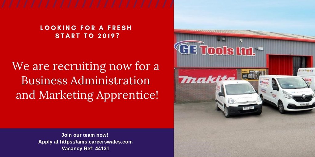 MktMoore's tweet photo. Looking forward to supporting an apprentice @getools with their #training! Know of anyone looking for a new challenge in the New Year, working for an excellent company that puts employees at the heart of their business? Please share #MondayMotivation https://t.co/poSLxJ0iY0