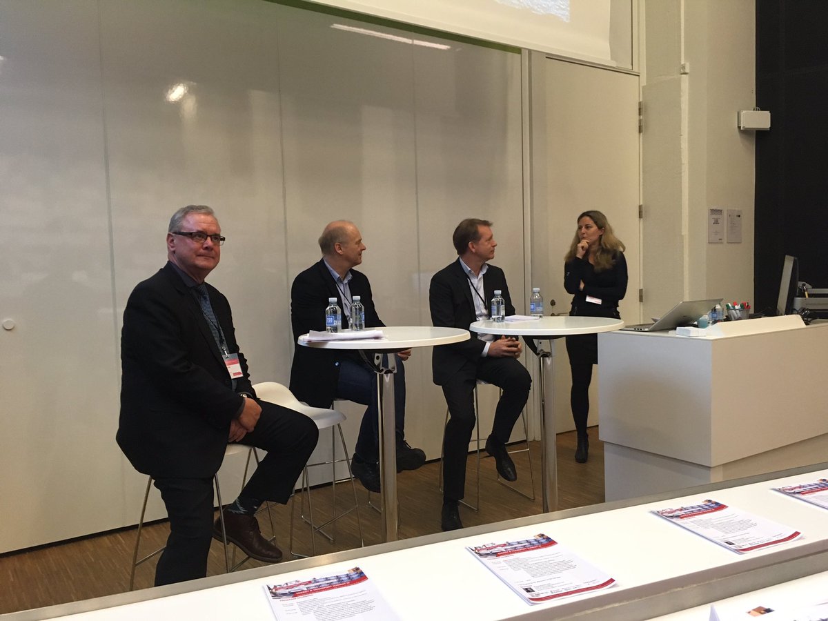 WindSCMPhD's tweet photo. Hosting the 3rd #EnergyTransportSummit today at @CBSexecutive - panel 1 @GlendaNapier @JonDugstad @HenrikStiesdal @MortenBasse https://t.co/4CEGMlHKlB