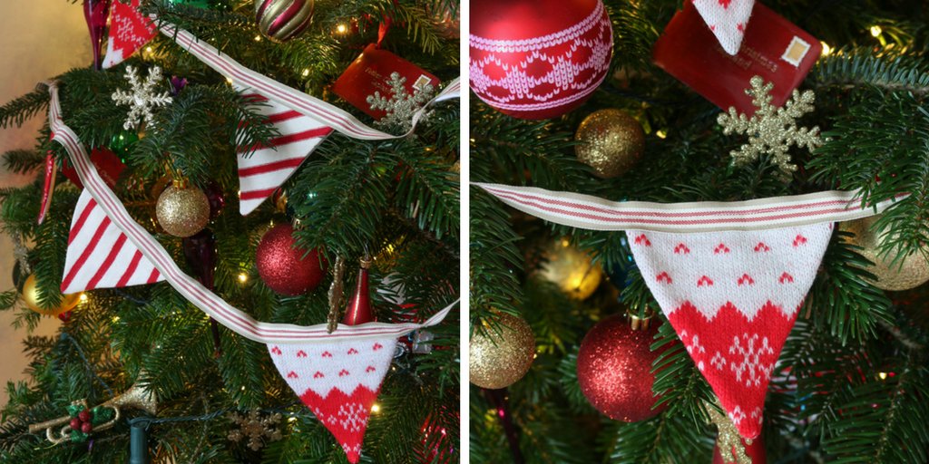EmmausCambridge's tweet photo. Tired of tinsel? 

#Charityshops are a great alternative for finding a variety of materials to craft your own festive decorations. 

Inspiration: Why not rummage in one of our shops and reuse #secondhand clothes to create decorative bunting? 

Find us: https://t.co/6nYqpJrwMg https://t.co/w6Ee9C9mFz
